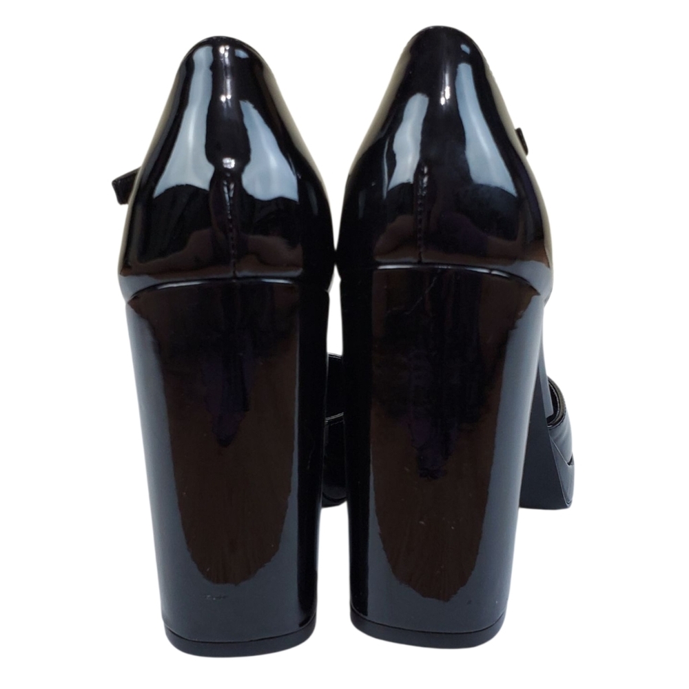New Madden girl Unaa platform block heel pumps black academia classic y2k preppy - Picture 11 of 16